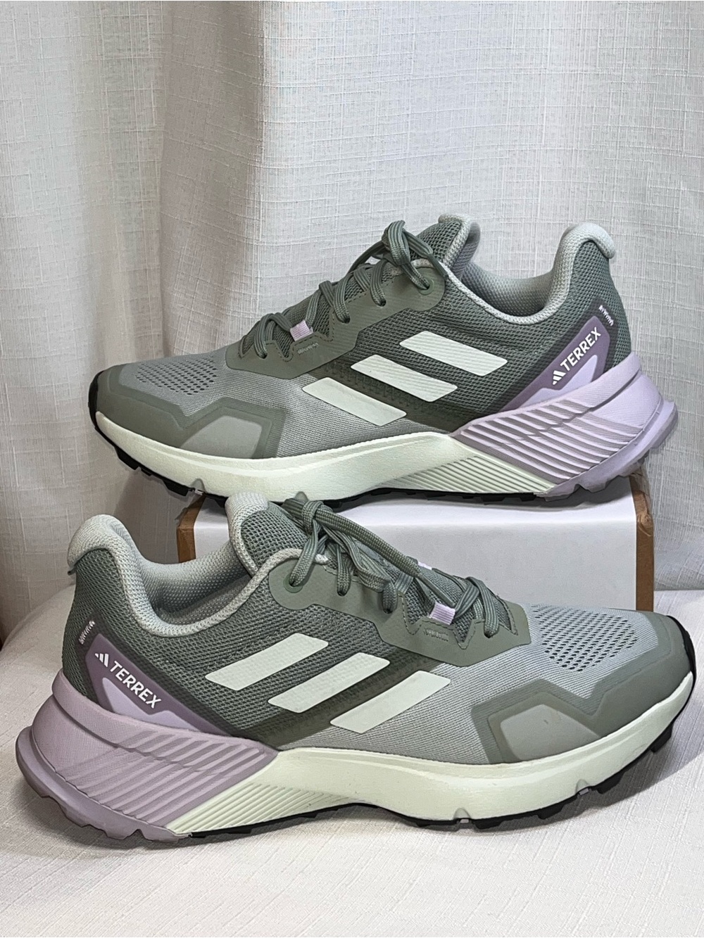 Adidas Terrex Soulstride Trail Running Shoes Womens 9.5 Sage Green